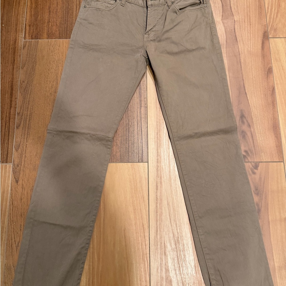 7 For All Mankind Khaki Cotton Pants “Slimmy”